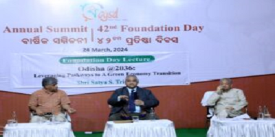 Odisha @2036: Leveraging Pathways to A Green Economy Transition” Foundation Day Lecture @CYSD: